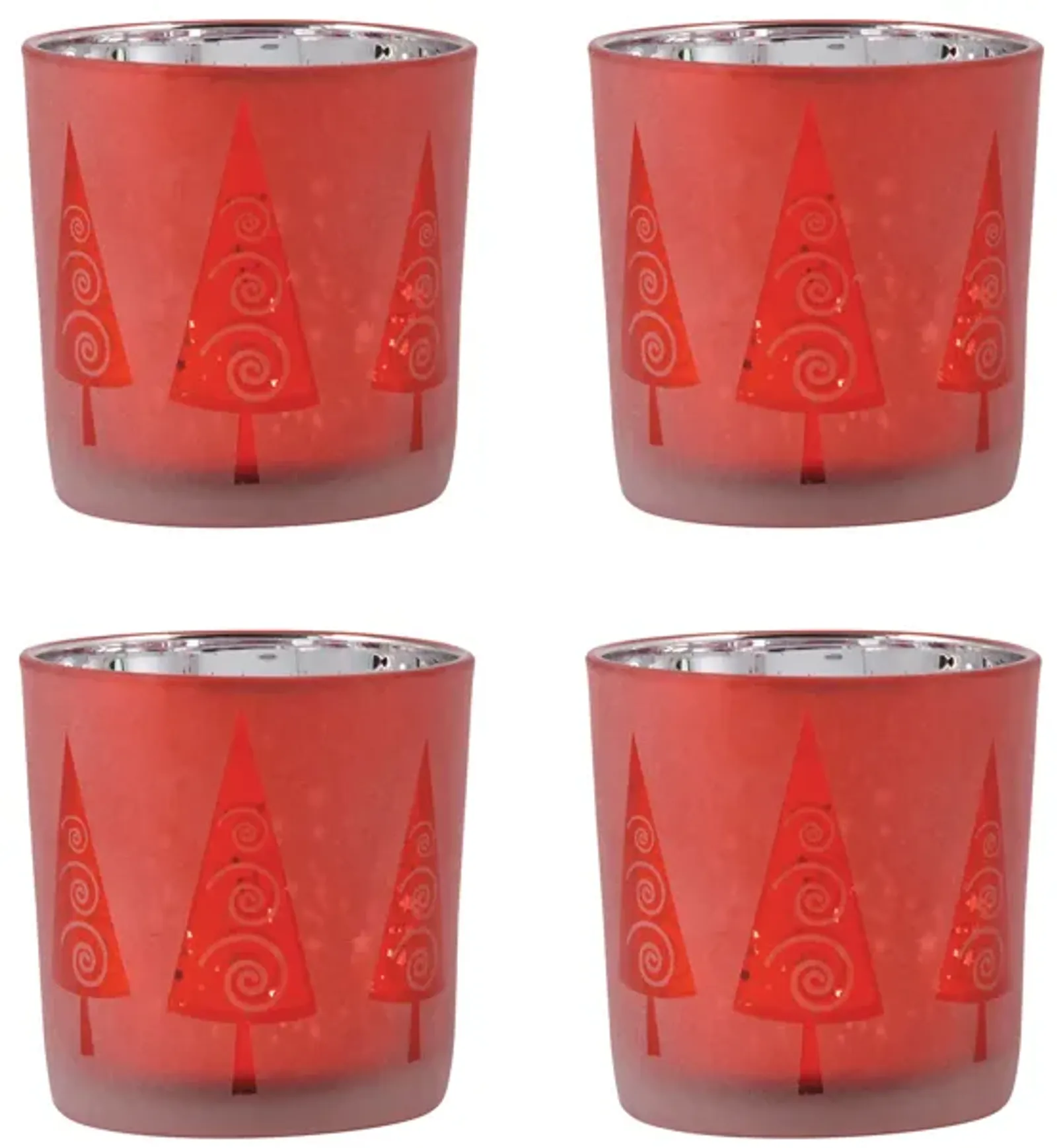 Modern Tree Votives (Set of 4)