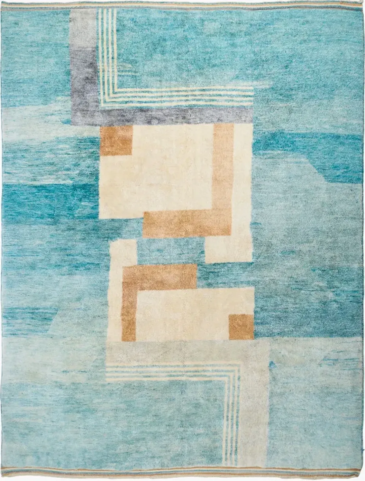 Reproduction One of a Kind ROOAK-1002 9' x 11'7" Handmade Rug