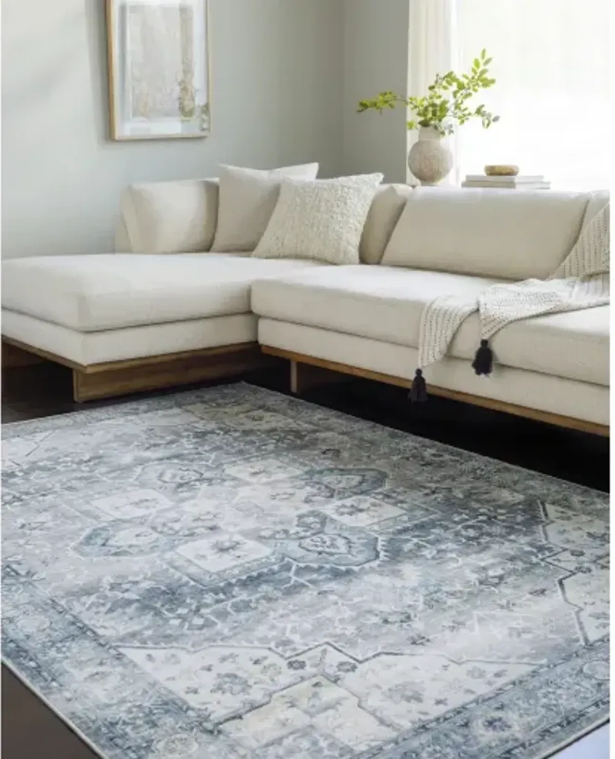 Lavable LVB-2318 2' x 2'11" Machine Woven Rug