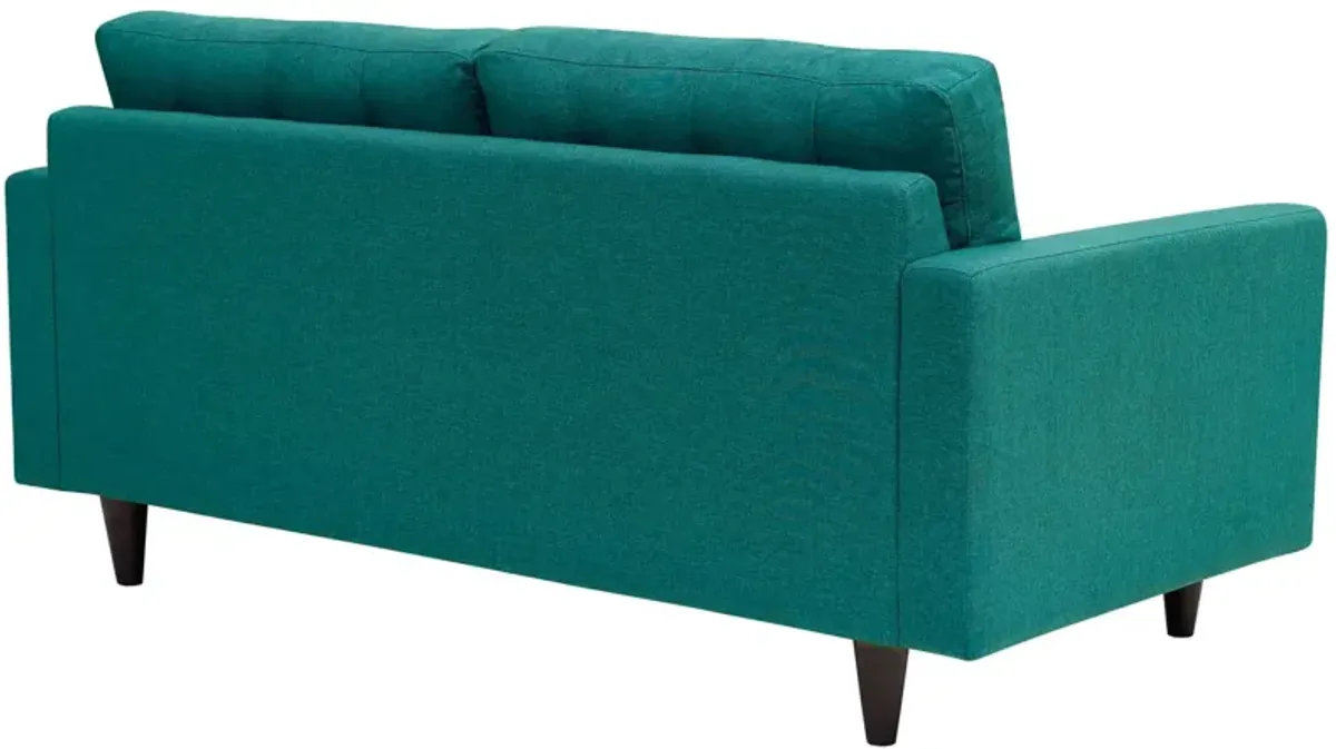 Empress Upholstered Fabric Loveseat