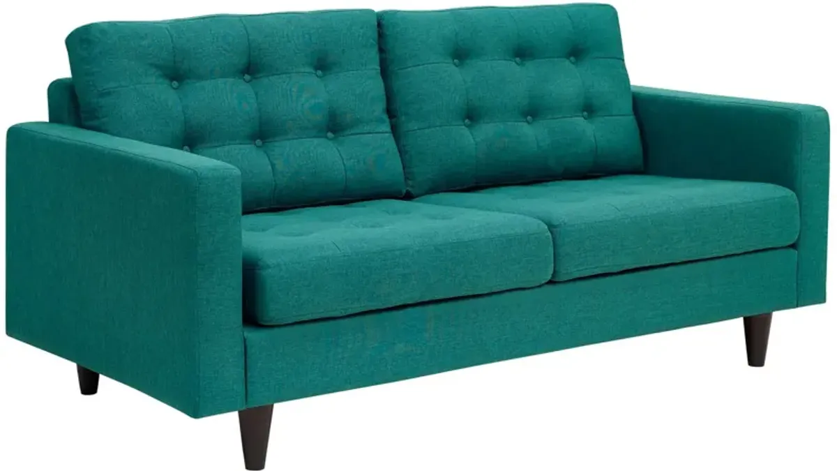 Empress Upholstered Fabric Loveseat