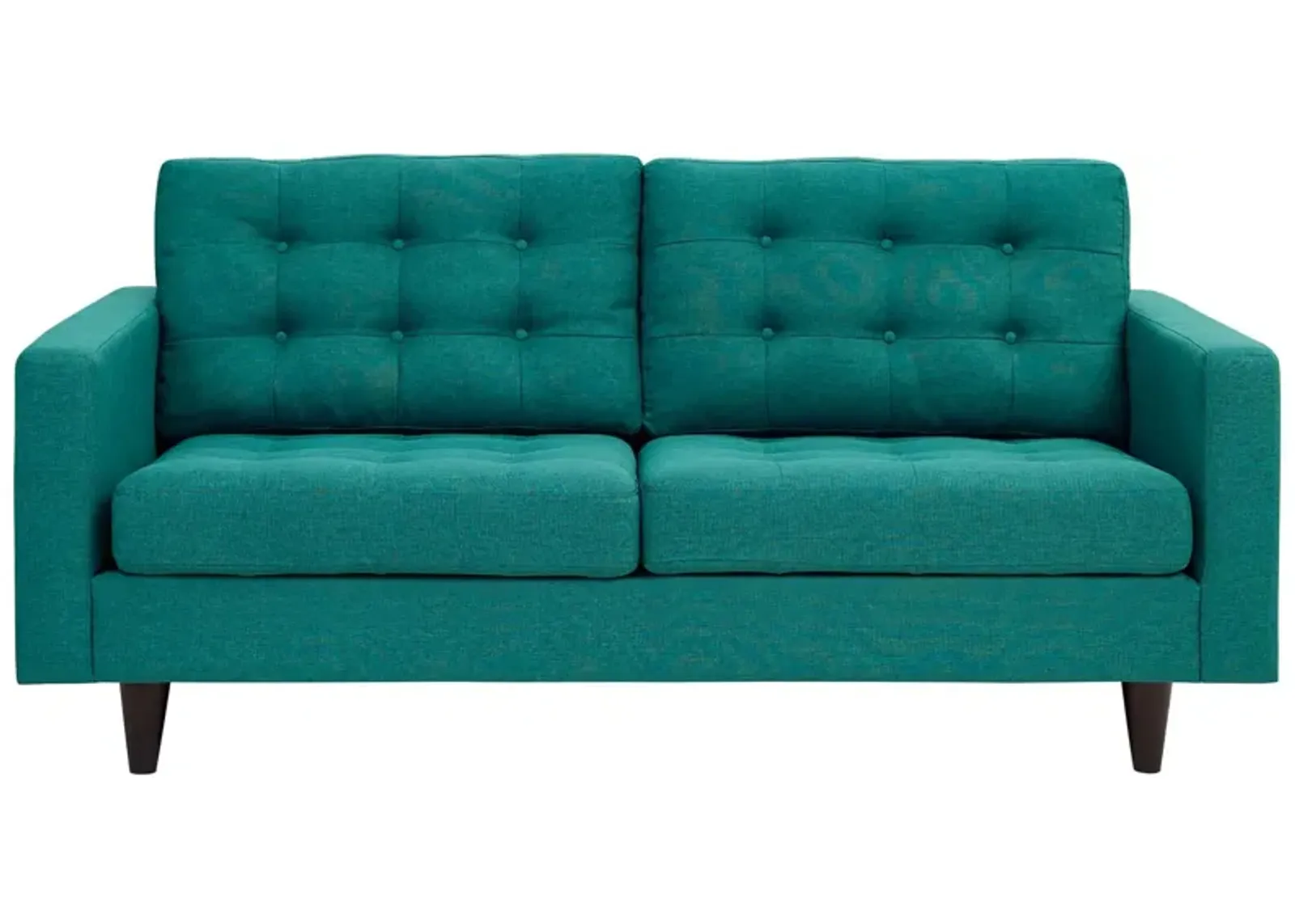 Empress Upholstered Fabric Loveseat