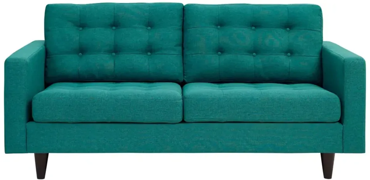 Empress Upholstered Fabric Loveseat