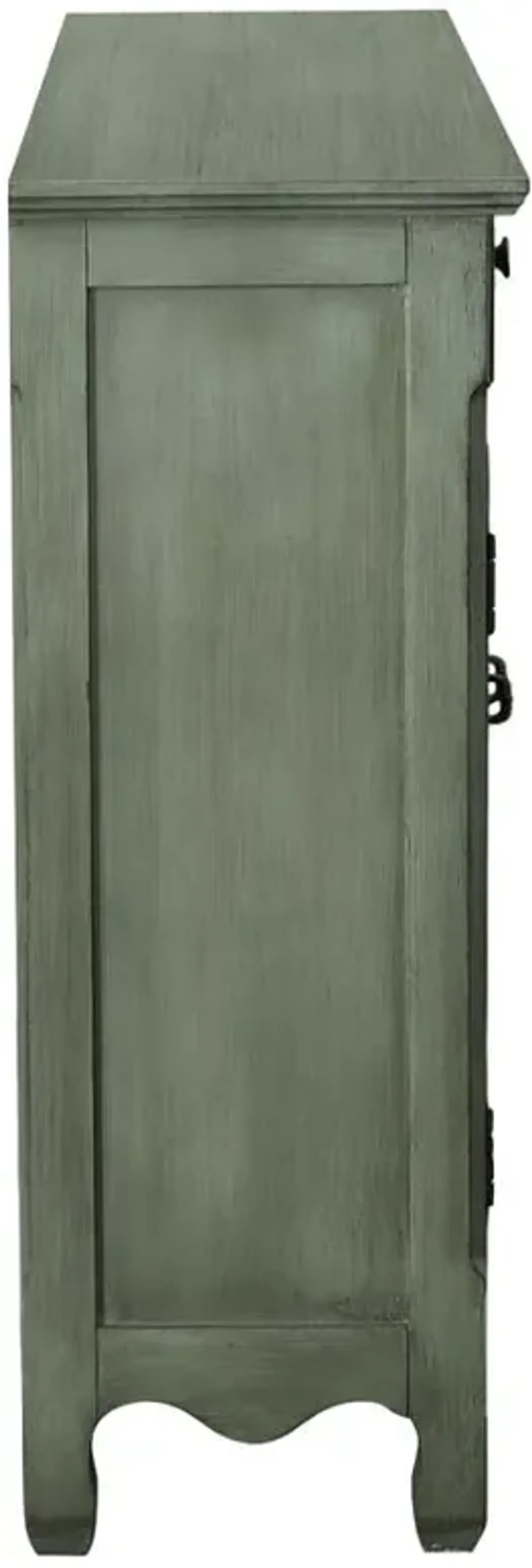 Madeline 3-door Accent Cabinet Antique Green