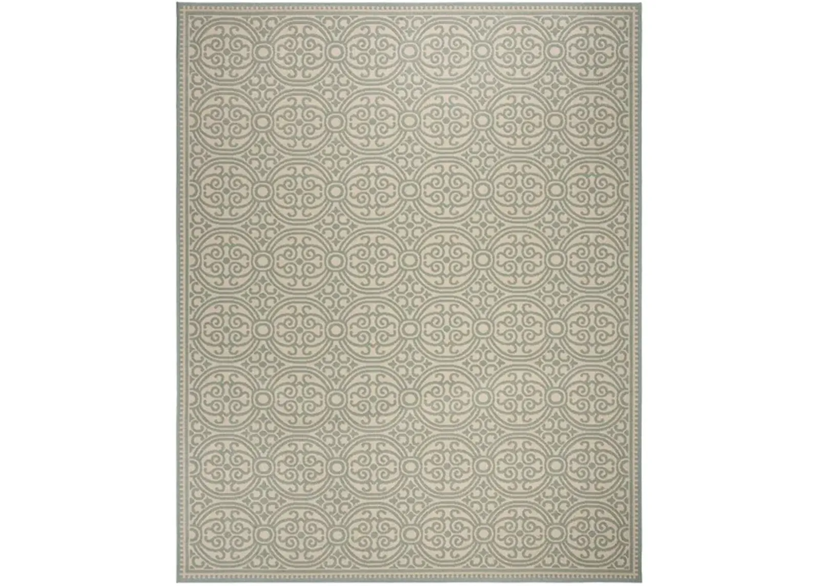 LINDEN 134 Collection LND134K-9 Aqua / Cream 9' X 12'