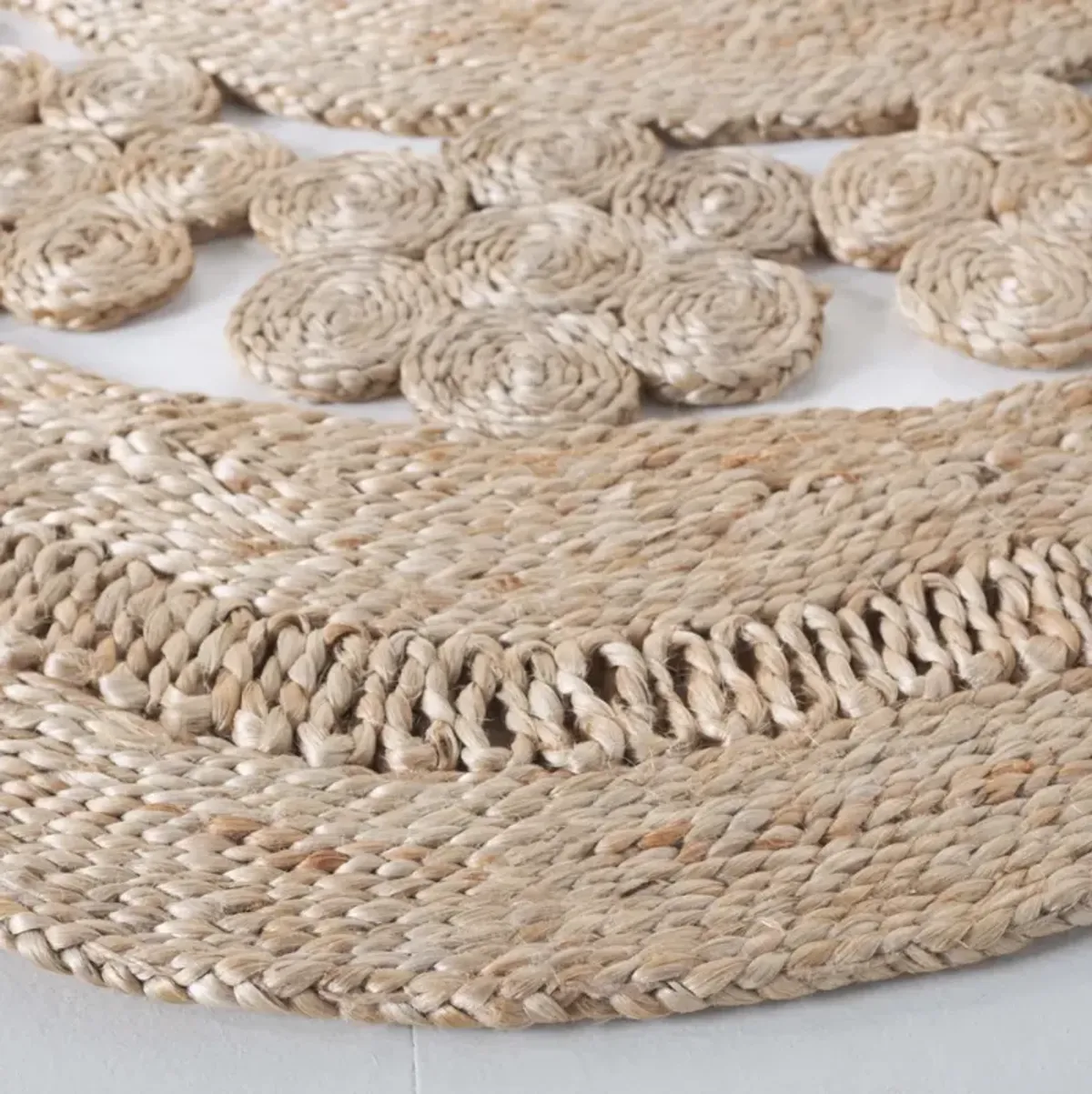 NATURAL FIBER 178 NATURAL 3' x 3' Round Round Rug