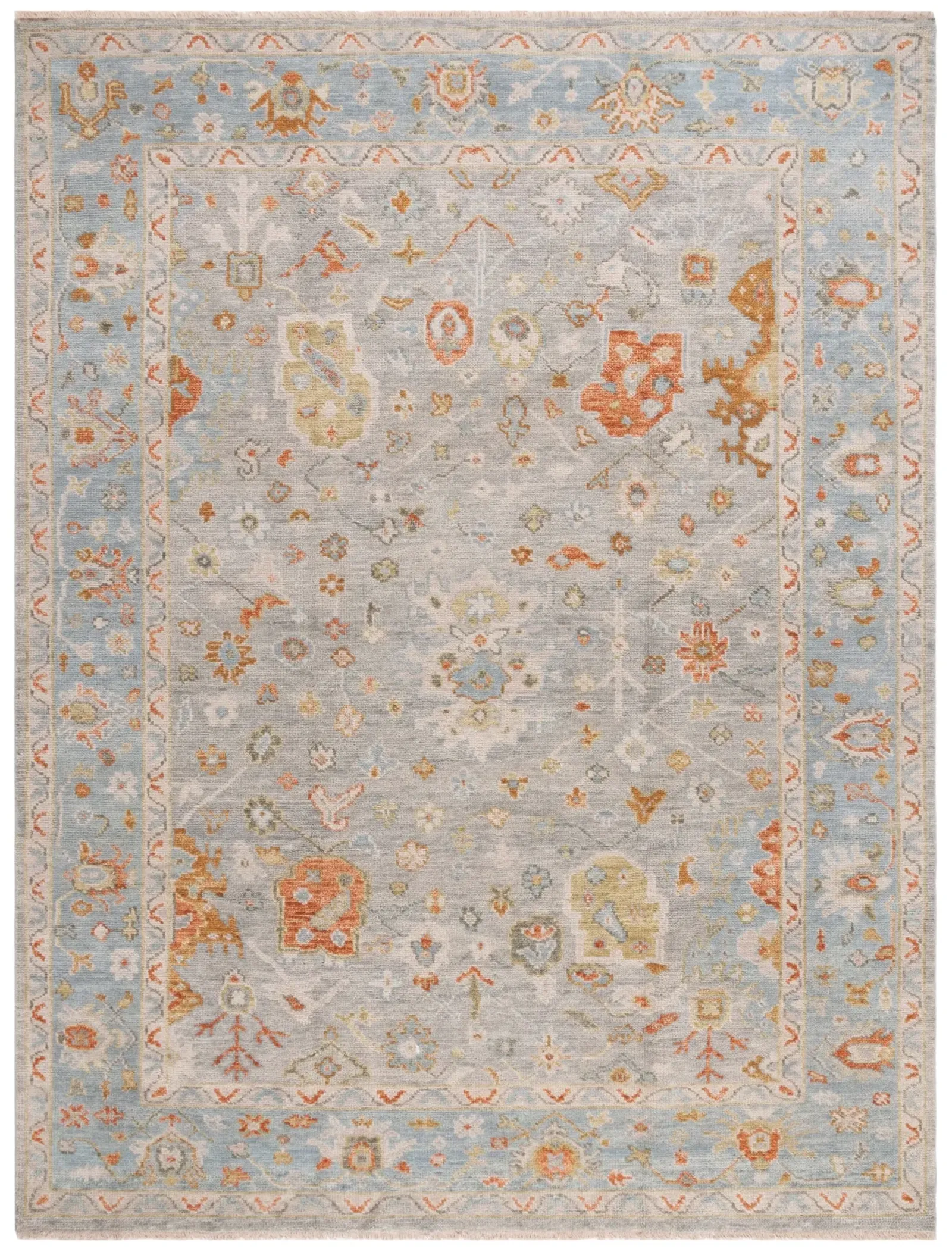 SAMARKAND 129 BLUE  9' x 12' Large Rectangle Rug