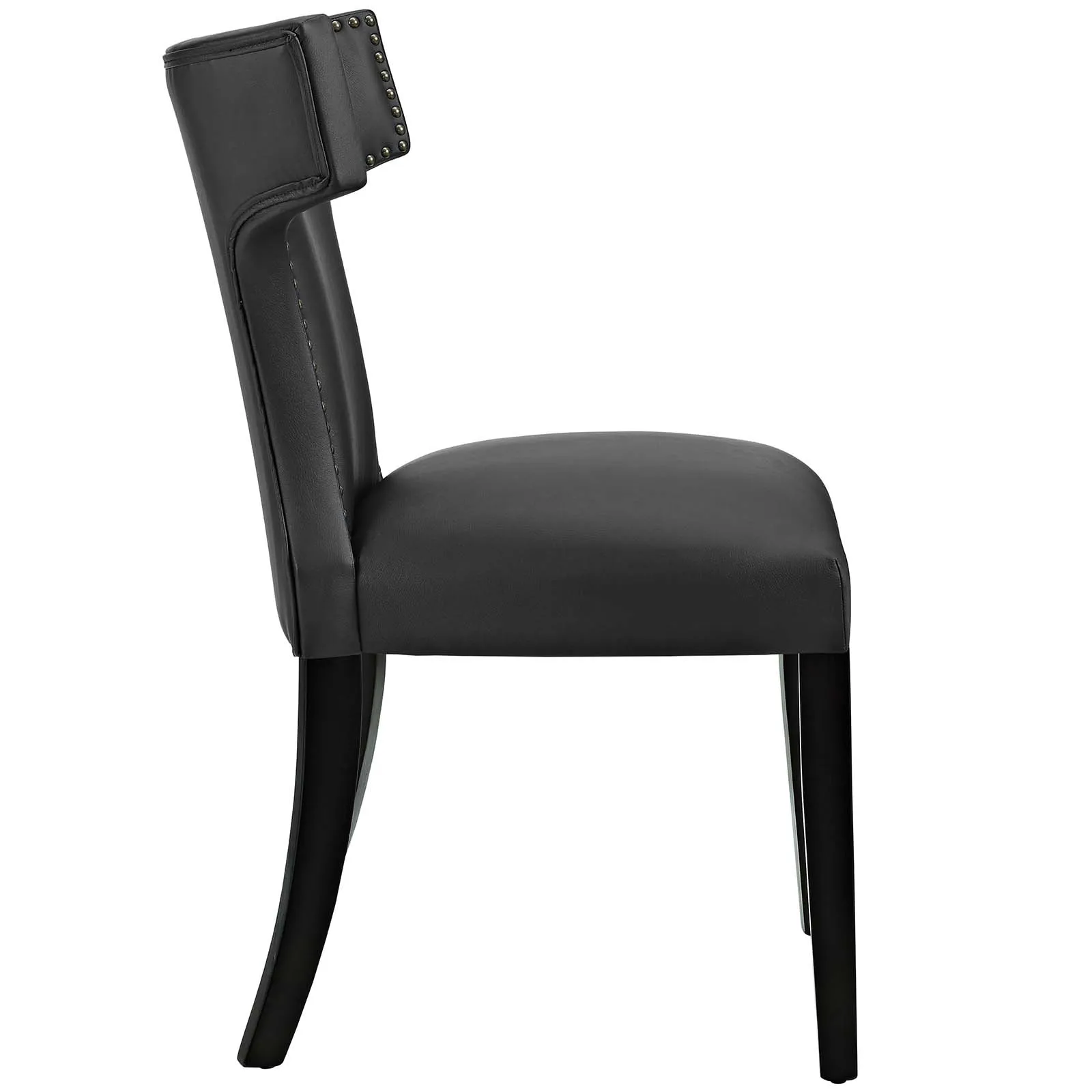 Curve Dining Side Chair Vinyl Set of 2