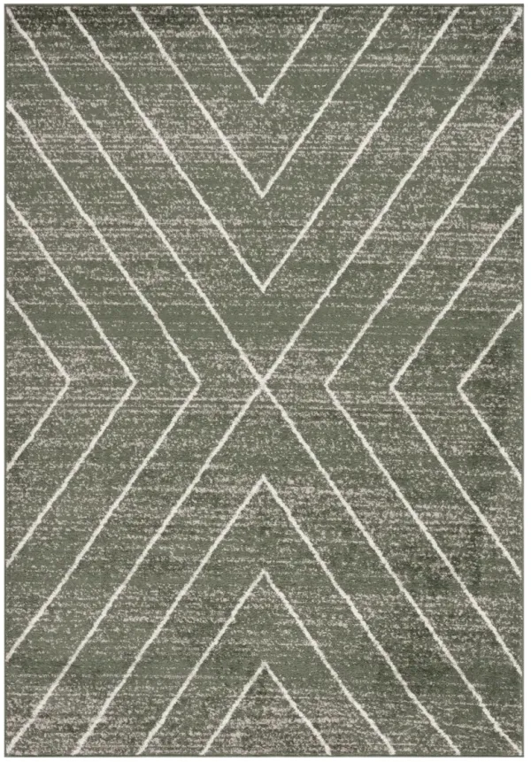 ADIRONDACK 251 DARK GREEN  3' x 5' Small Rectangle Rug