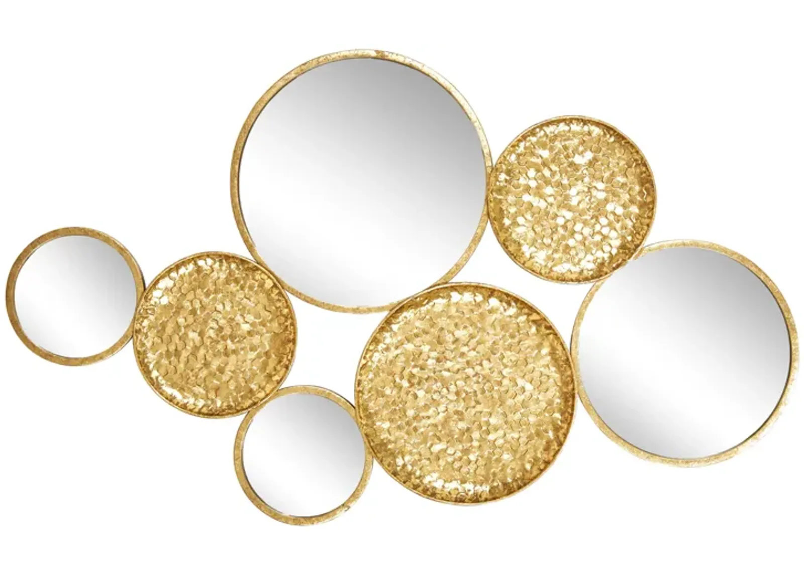 Metal 39" Mirrored Wall Decor,gold, Wb