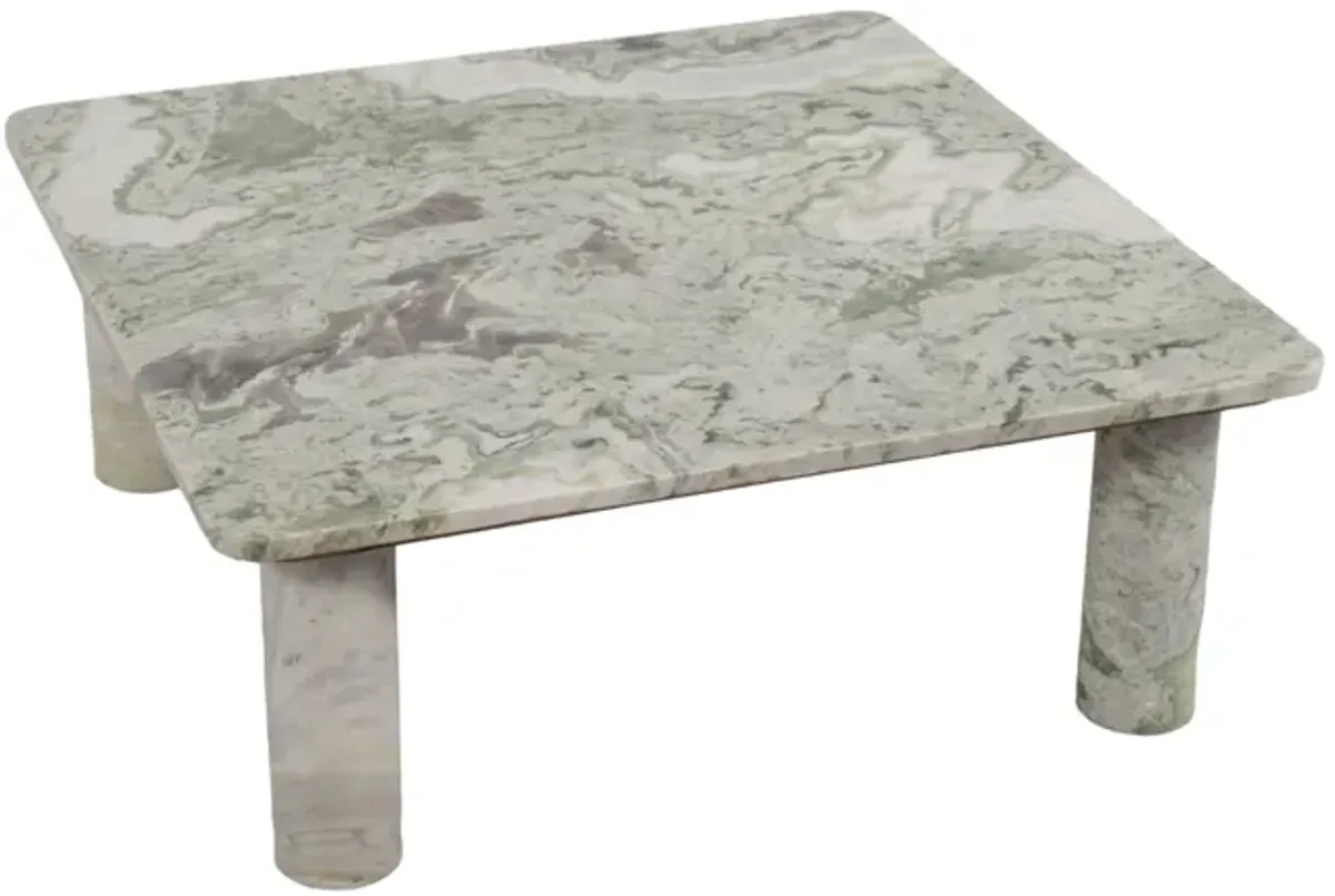 Marble, 35" Coffee Table, Green Kd, 2boxes