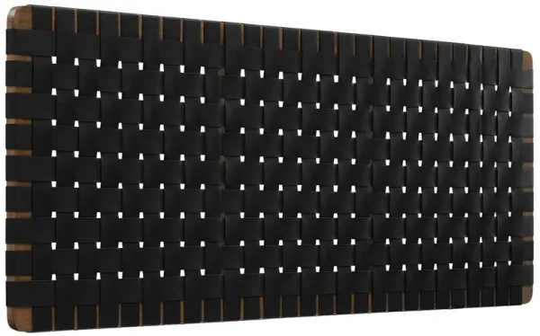 Sparta Weave Wall-Mount Vegan Leather Queen Headboard by Modway