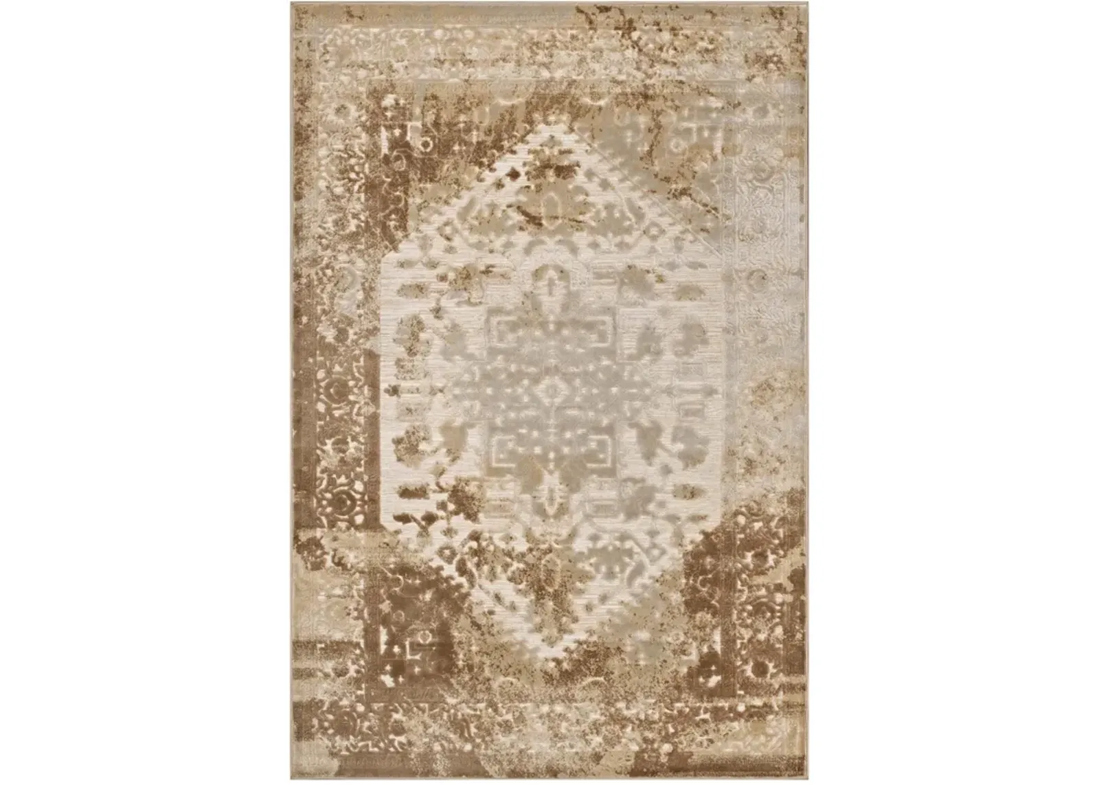 Rosina Distressed Persian Vintage Medallion 8x10 Area Rug