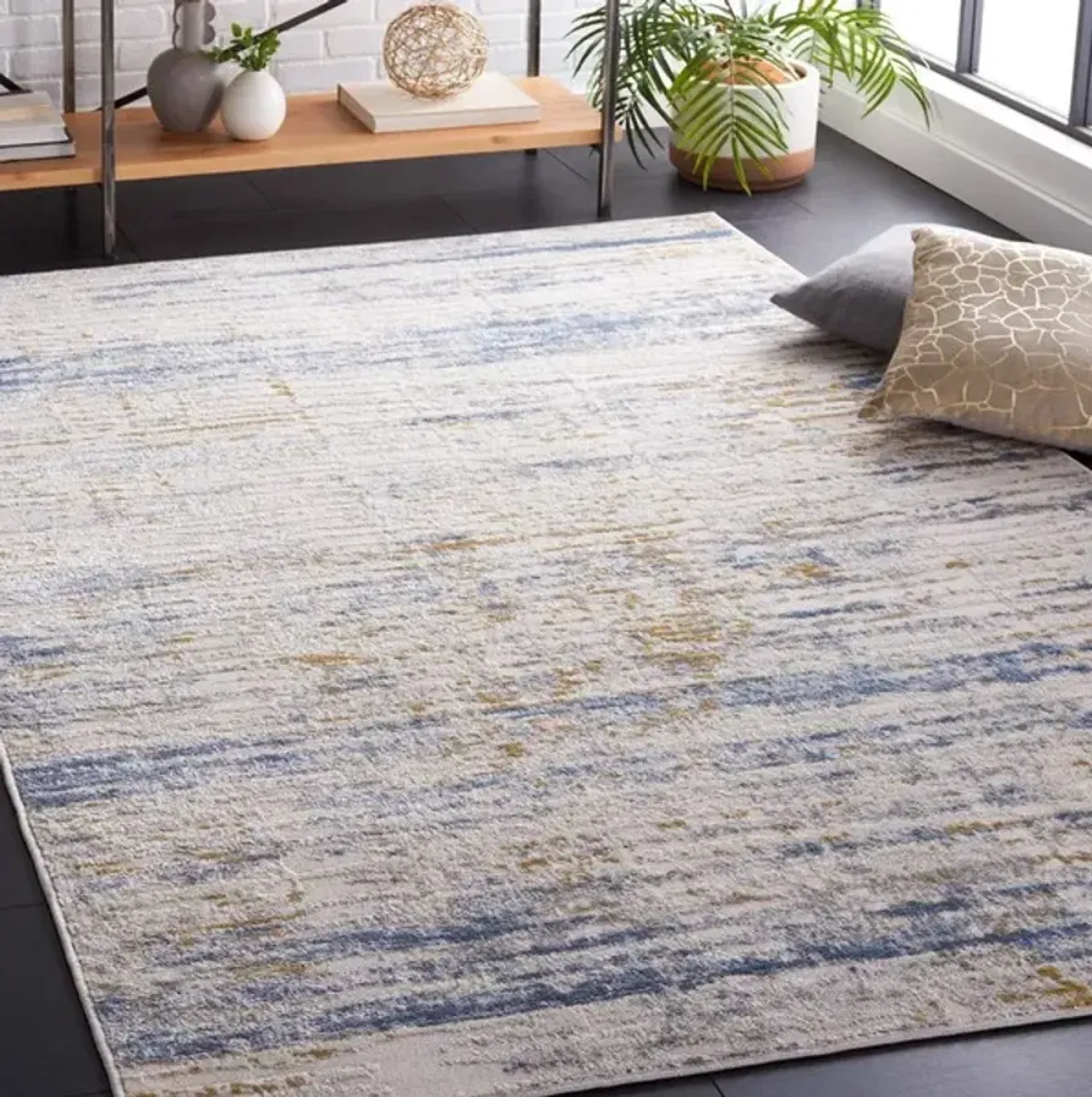 PALMA 342 Blue 4'-5' x 6'-5' Medium Rectangle Rug