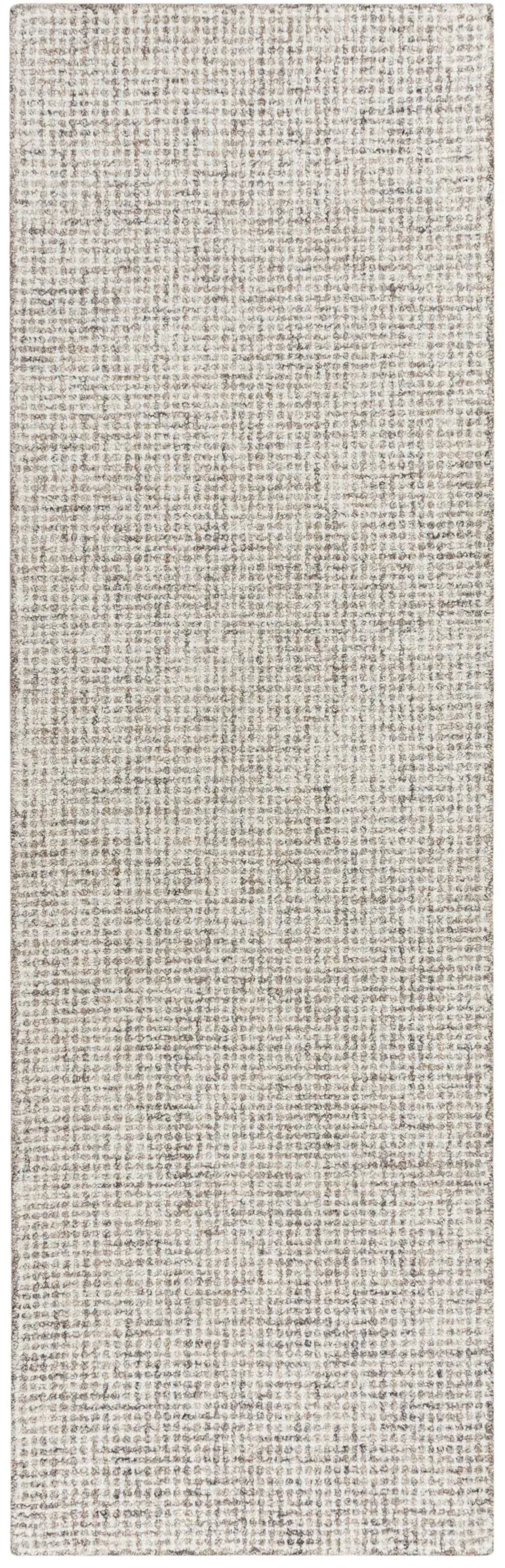 Brindleton Beige/Brown Tweed Wool 2'6" x 8' Runner Rug