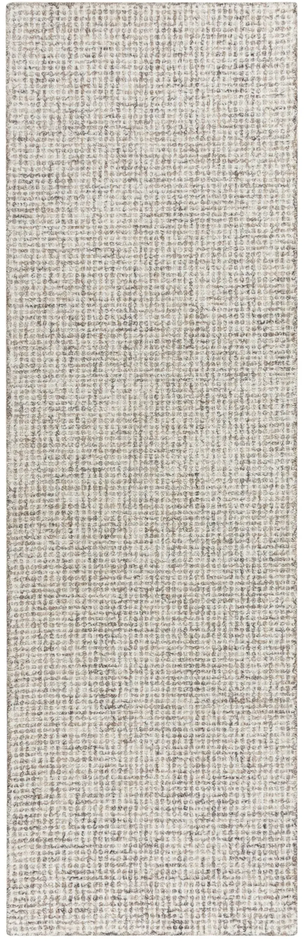 Brindleton Beige/Brown Tweed Wool 2'6" x 8' Runner Rug