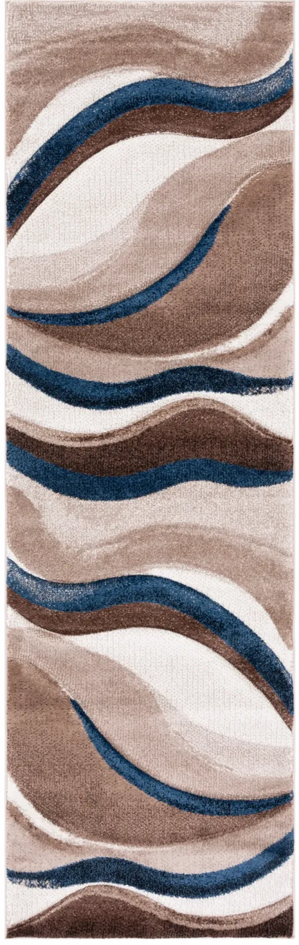 HOLLYWOOD 766 BEIGE  2'-3' x 6' Runner Rug