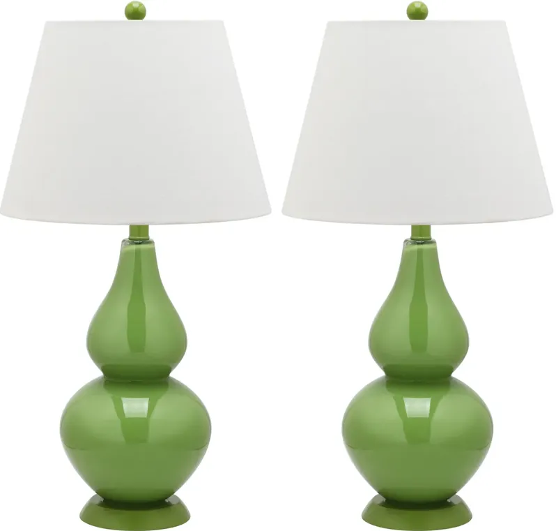 Cybil 26-Inch H Double Gourd Lamp - Set of 2