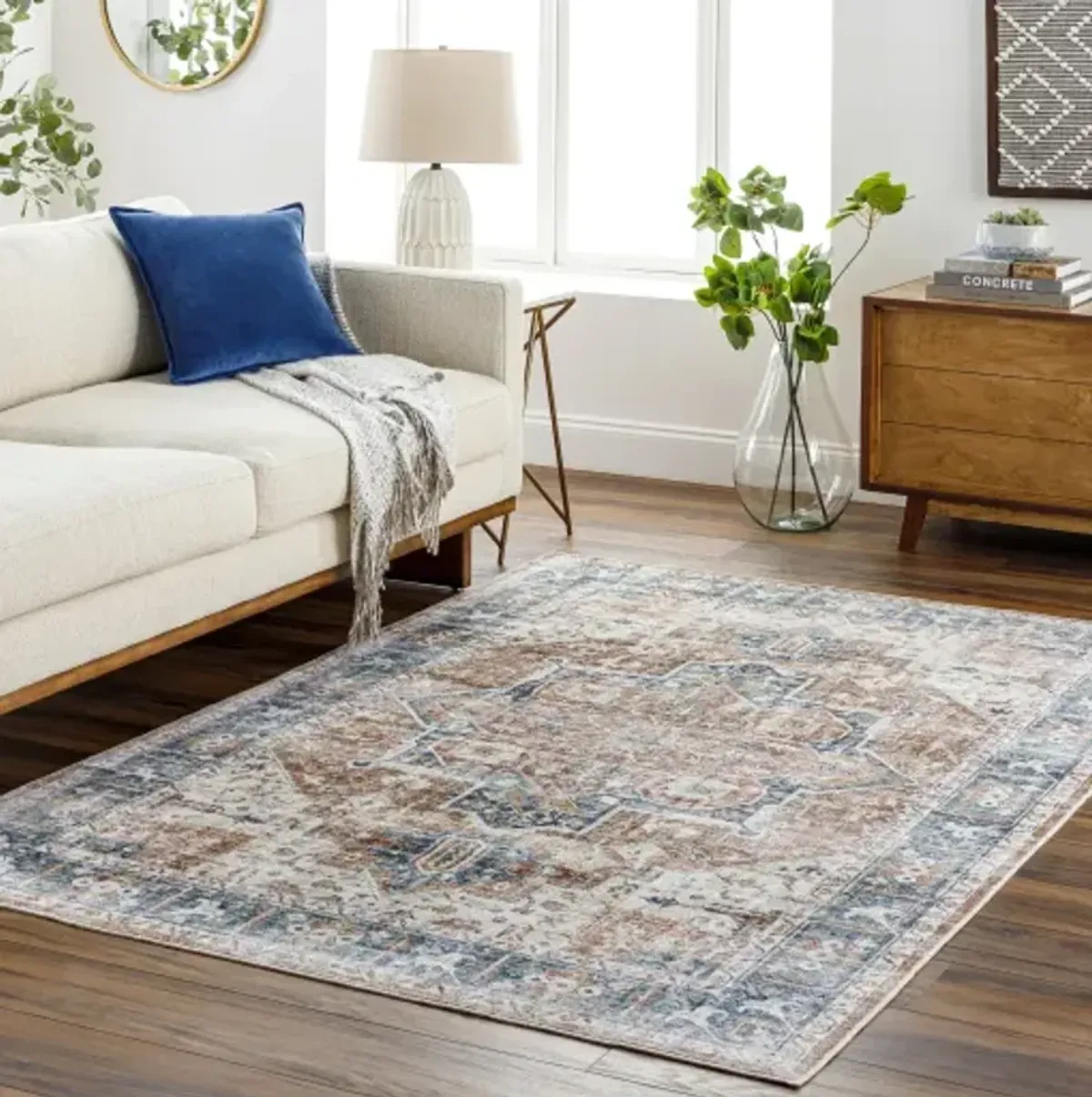 Lavable LVB-2307 2'6" x 8' Machine Woven Rug