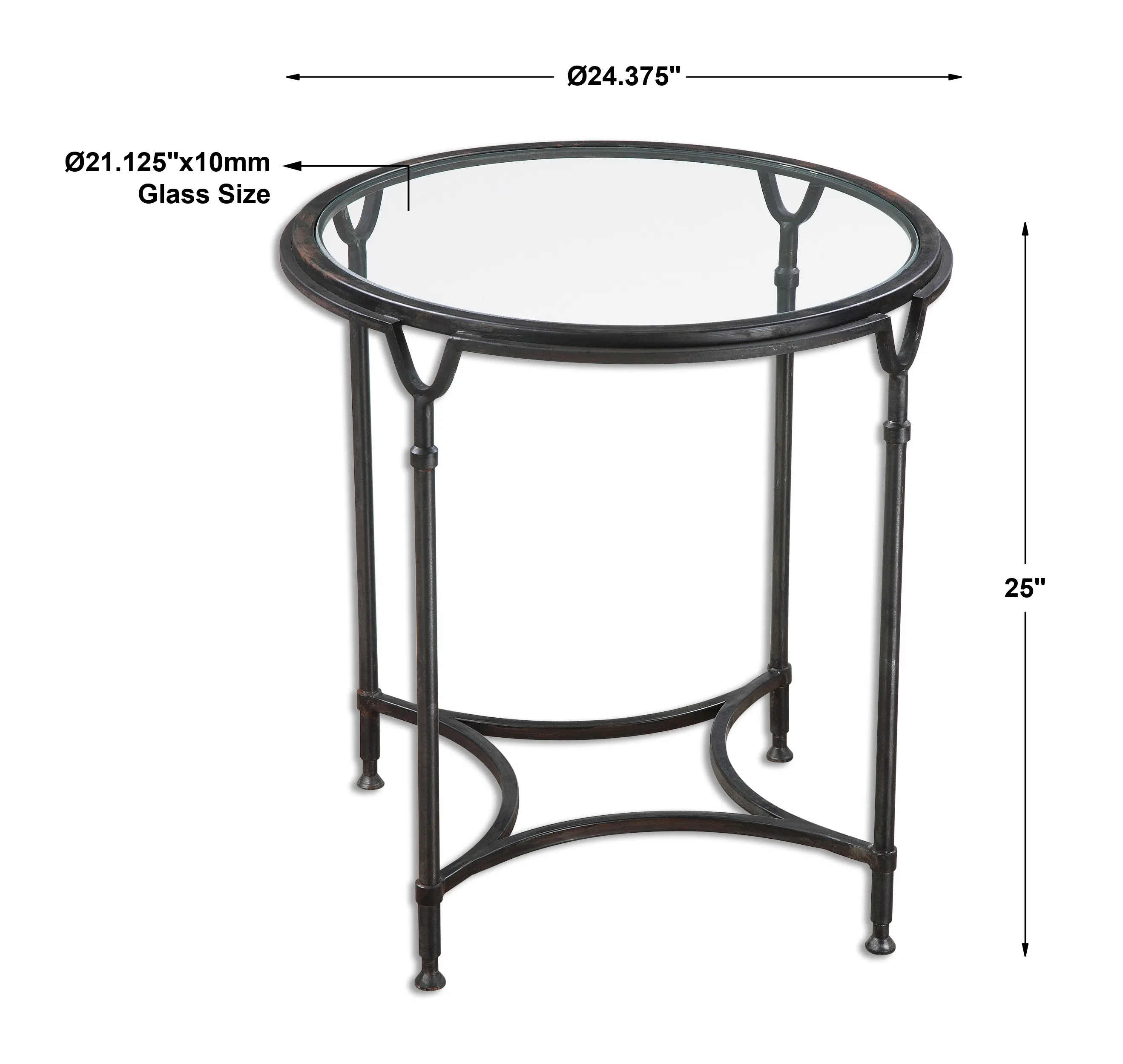 Samson Glass Side Table