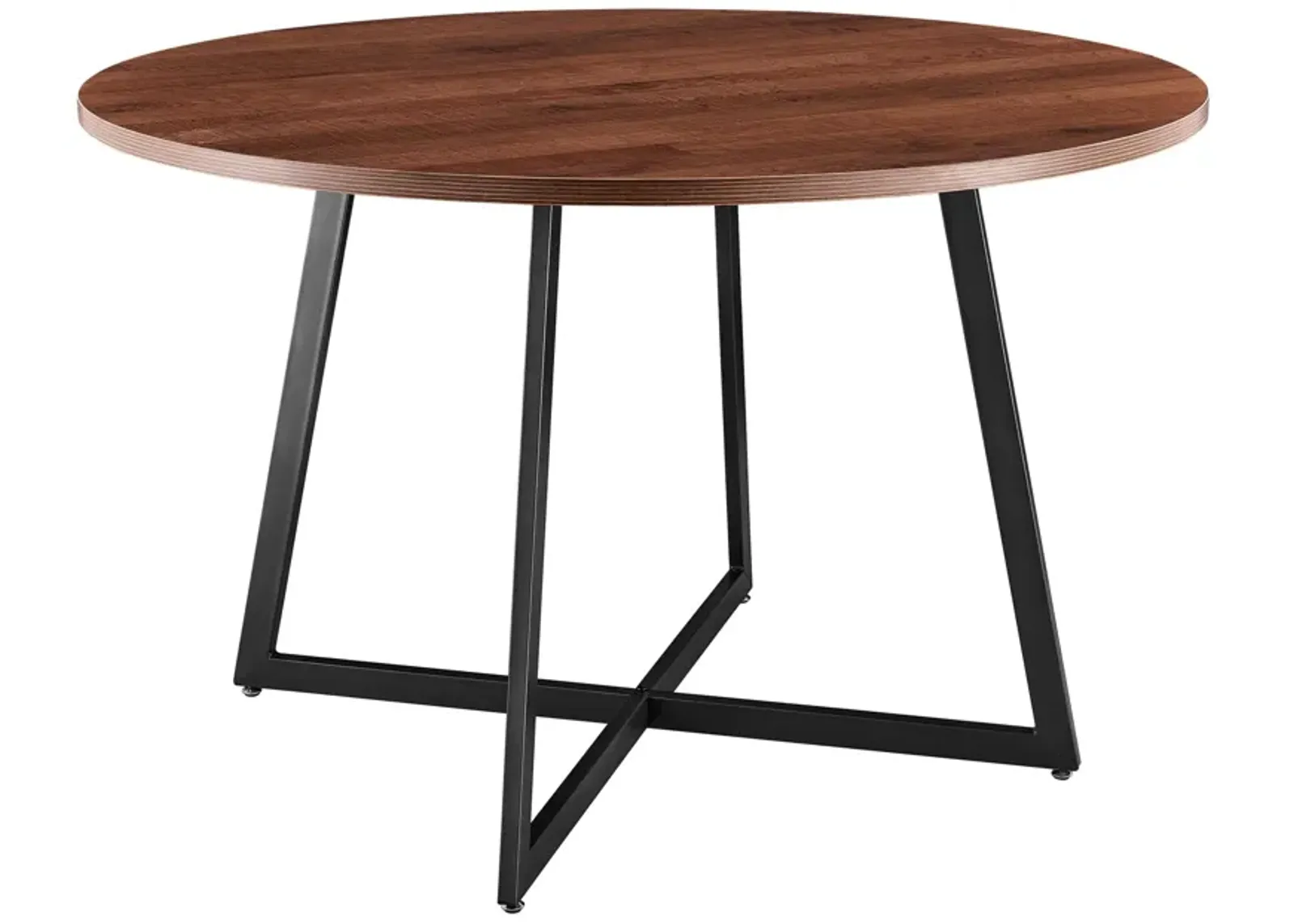 courtdale kd 48" round dining table, gliese brown(assembly required)