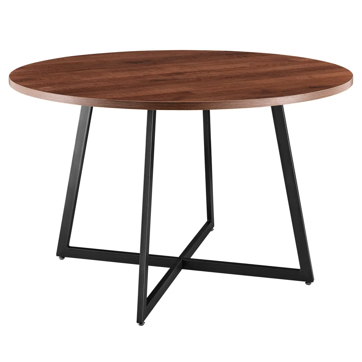 courtdale kd 48" round dining table, gliese brown(assembly required)