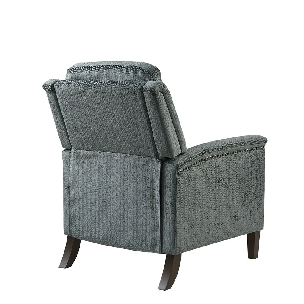 Madison Park Salina Grey Push Back Recliner