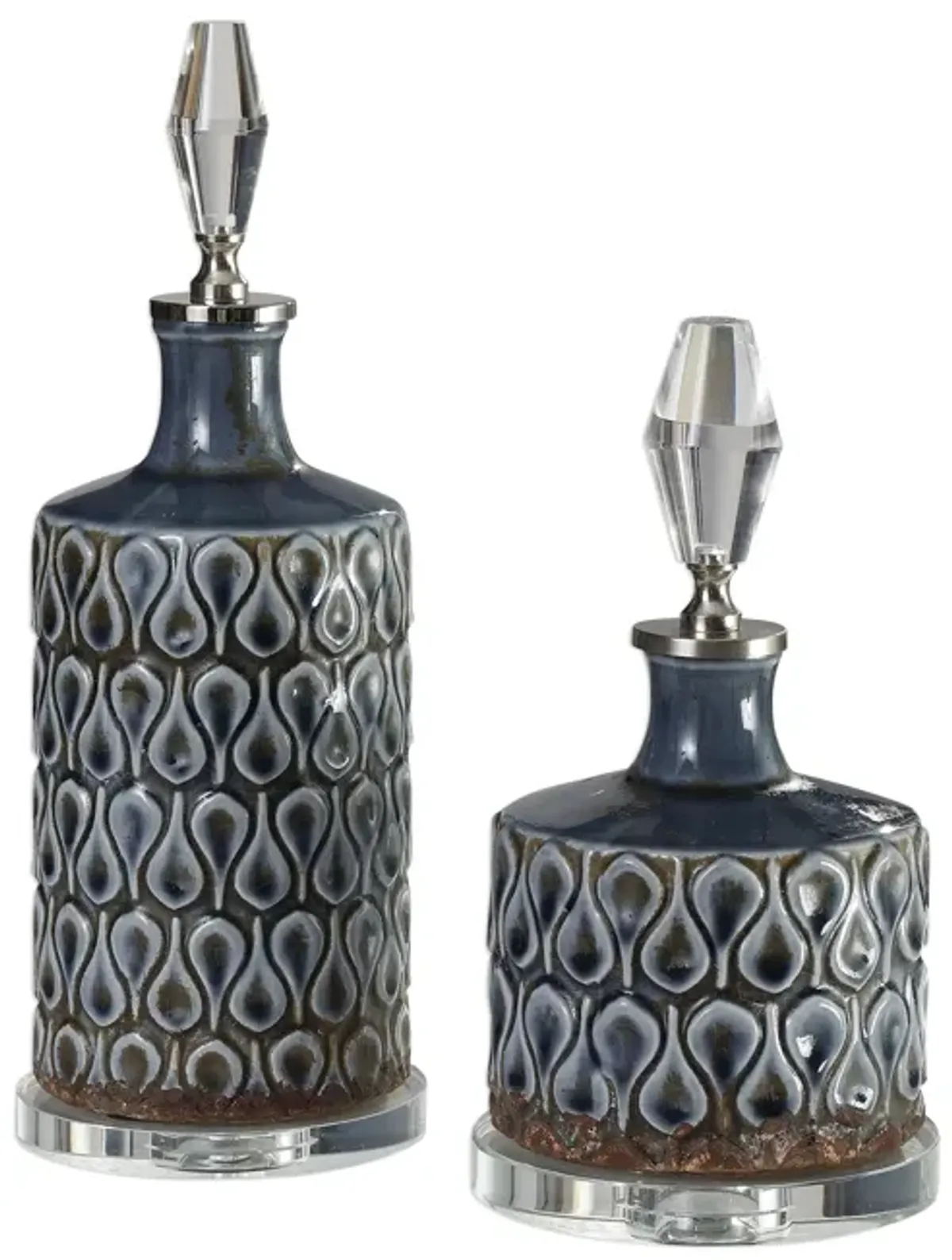 Varuna Cobalt Blue Bottles S/2