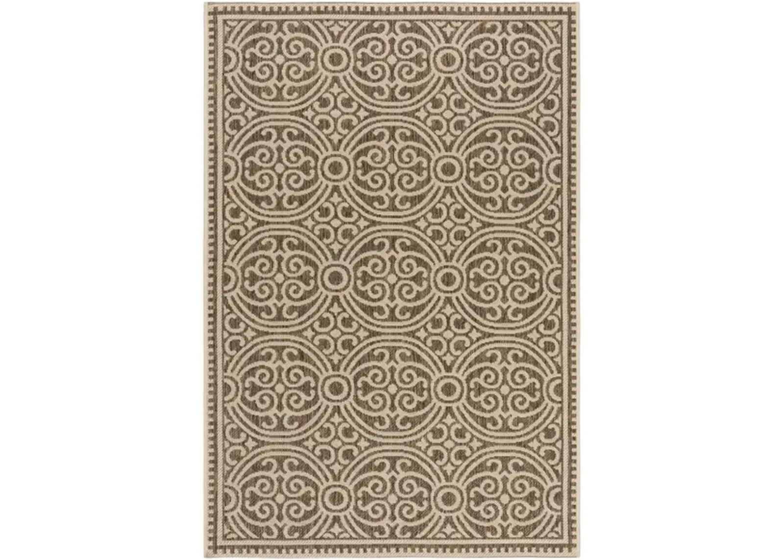 BEACH HOUSE Collection BHS134C-4 Cream / Beige 4' X 6'