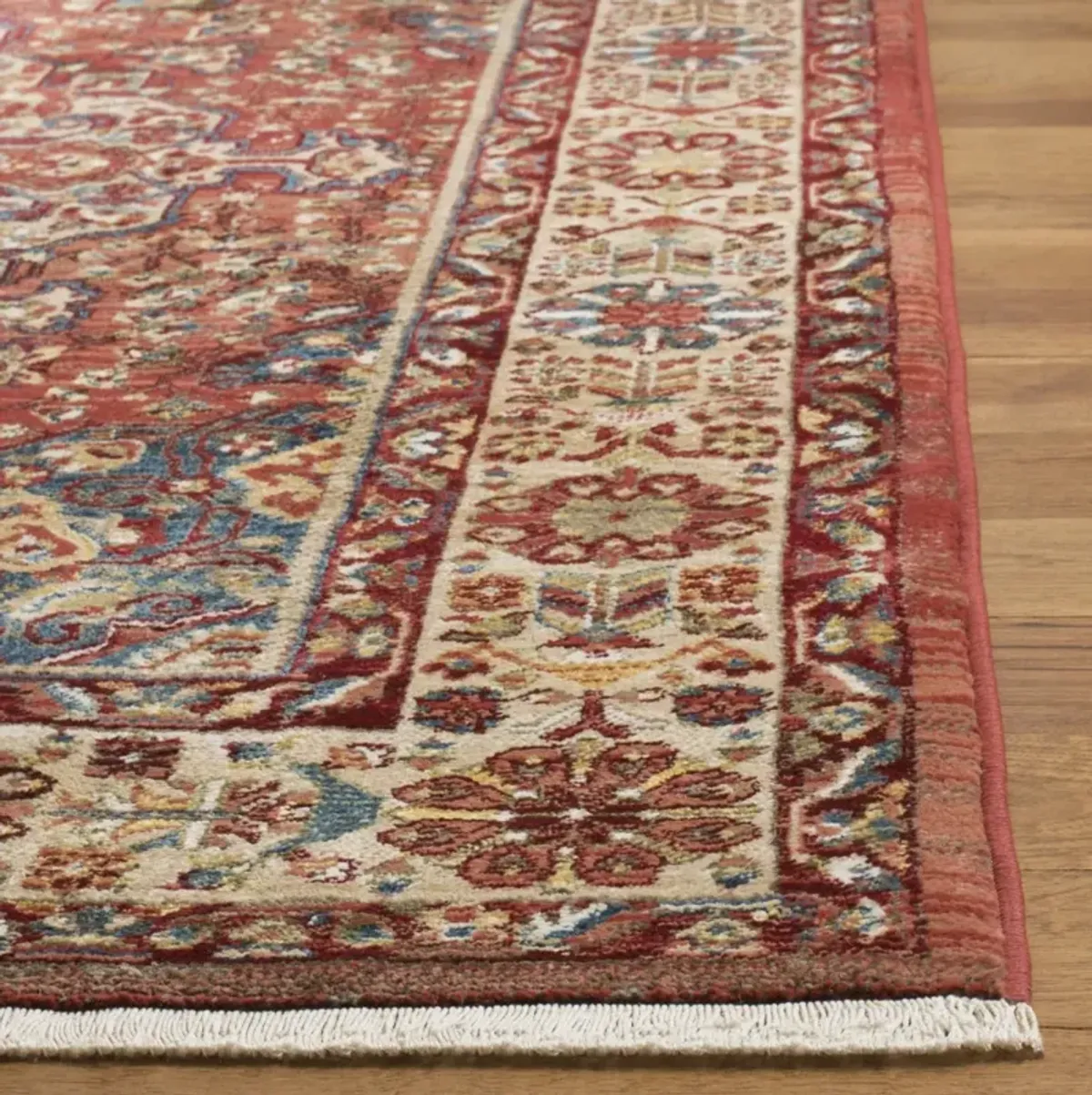 KASHAN 305 RED  2'-6' x 10' Runner Rug