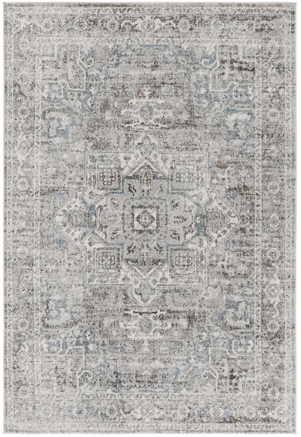 VINTAGE TABRIZ 208 GREY  4' x 6' Small Rectangle Rug