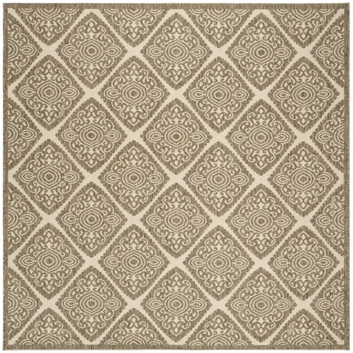 BEACH HOUSE 132 Beige 6'-7' X 6'-7' Square Square Rug