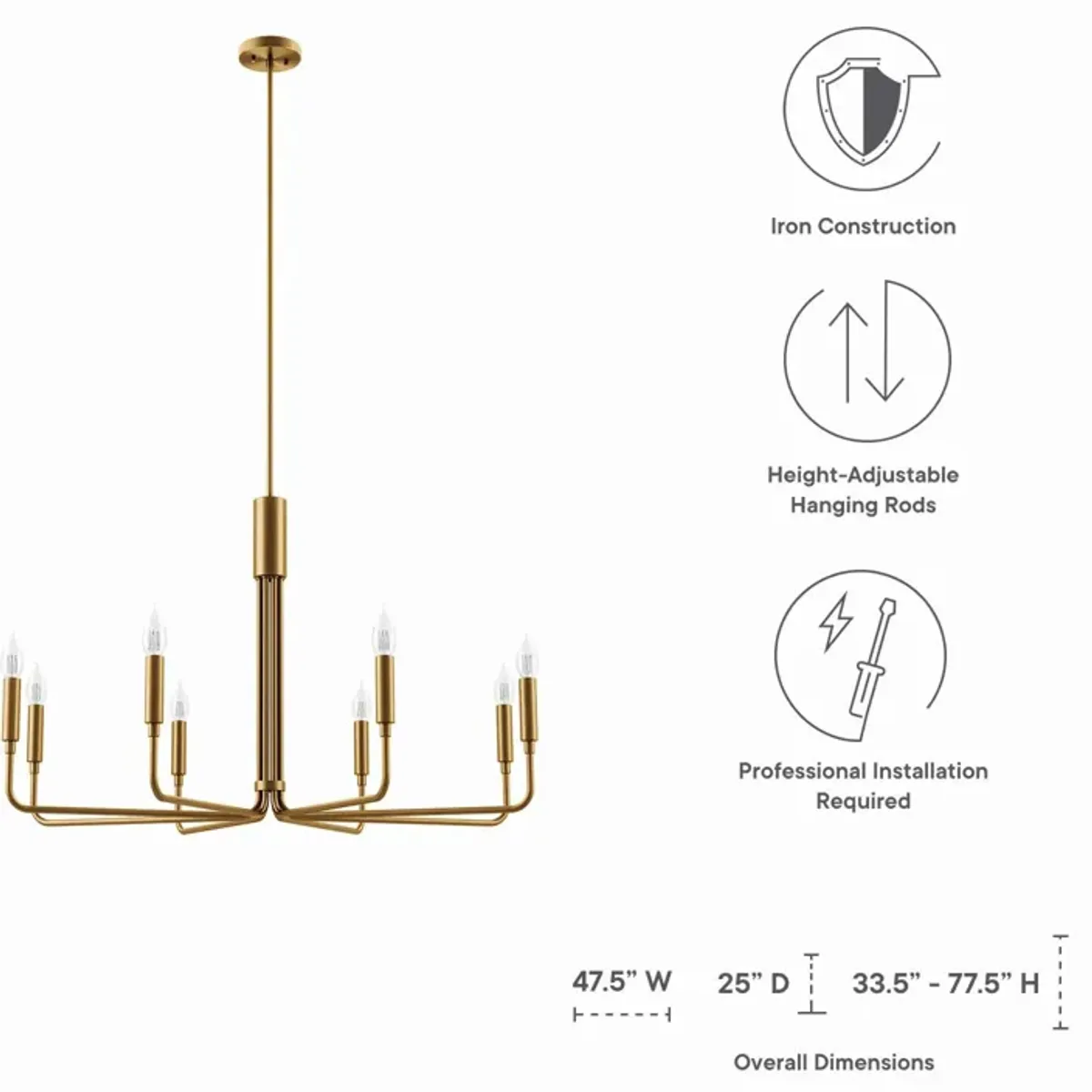 Rekindle 8-Light Chandelier