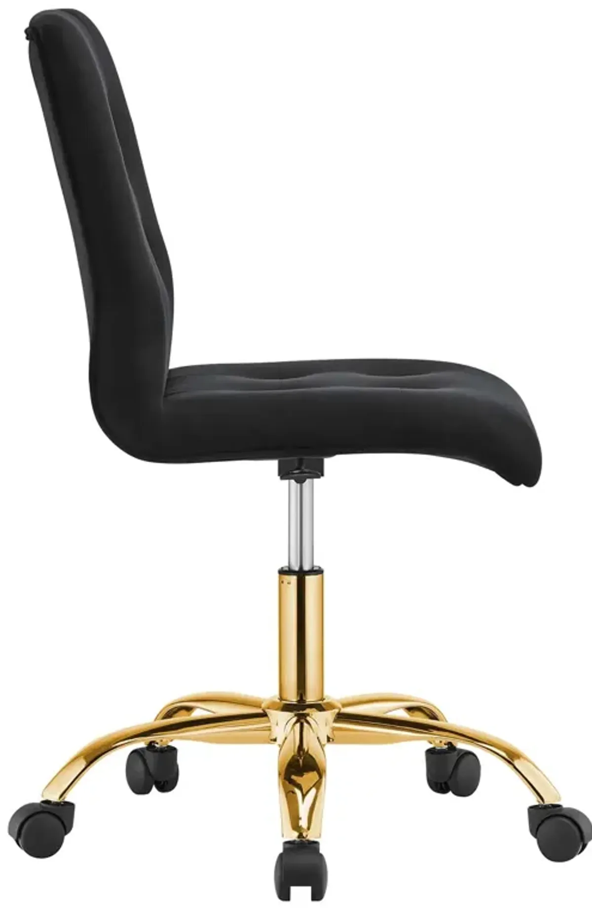 Prim Armless Performance Velvet Office Chair