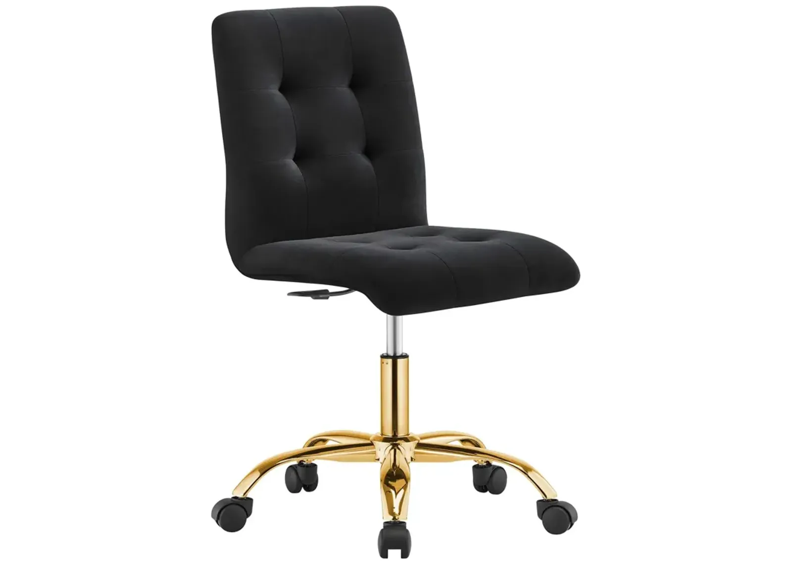 Prim Armless Performance Velvet Office Chair