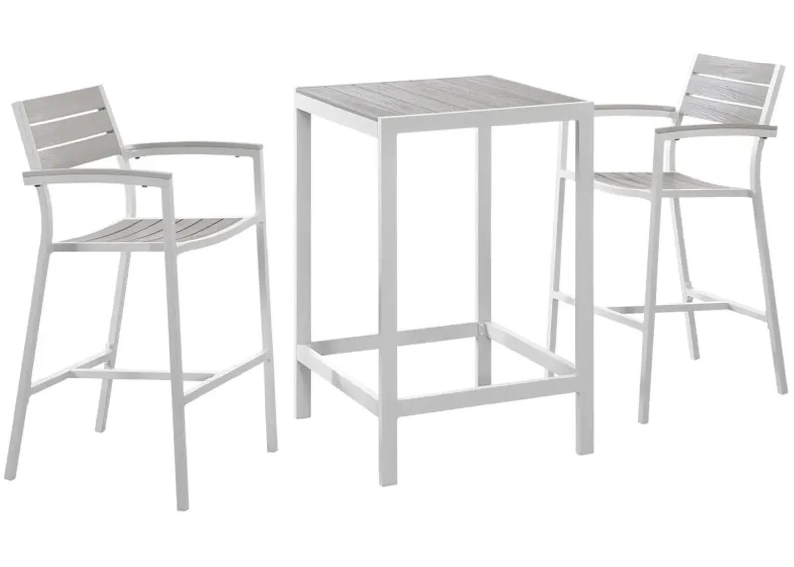 Maine 3 Piece Outdoor Patio Dining Set