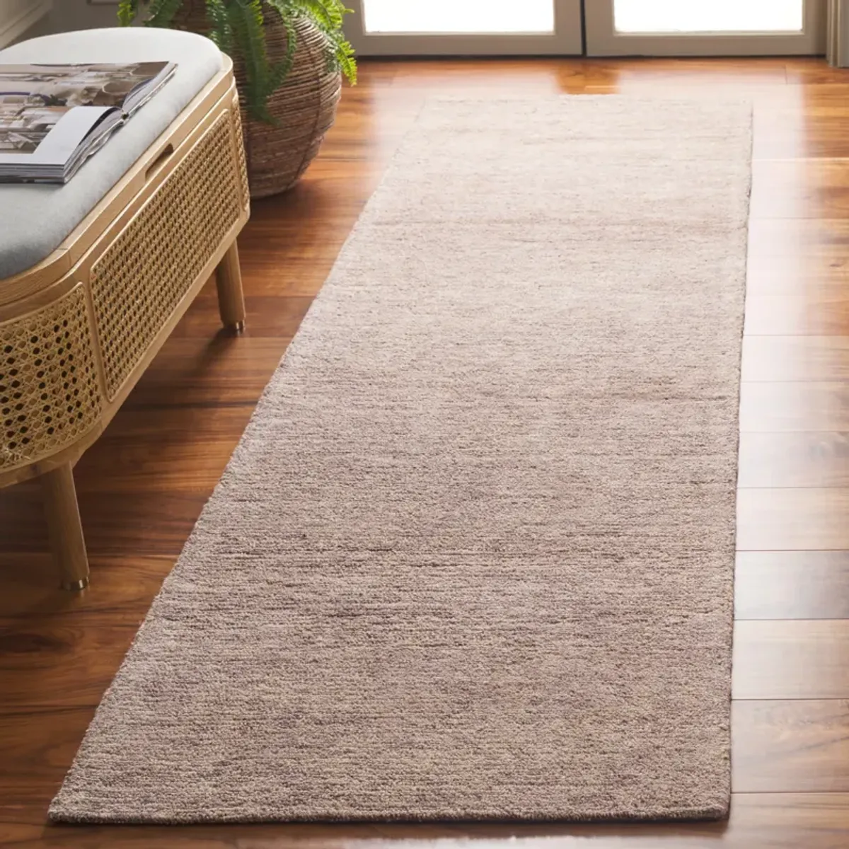 NATURAL FIBER Hand Tufted 2'-3' x 9' runner