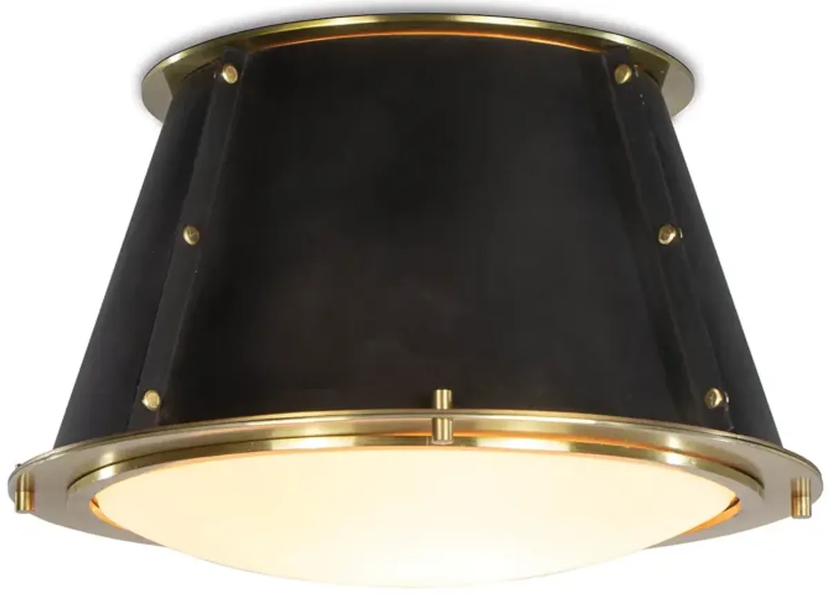 French Maid Flush Mount (Blackened Brass & Natural Brass)