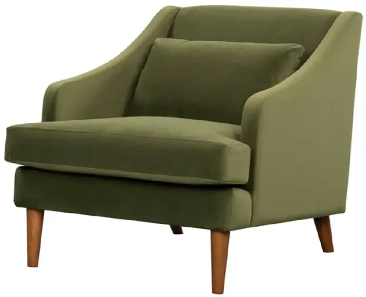 Missy Club Chair - Green Velvet