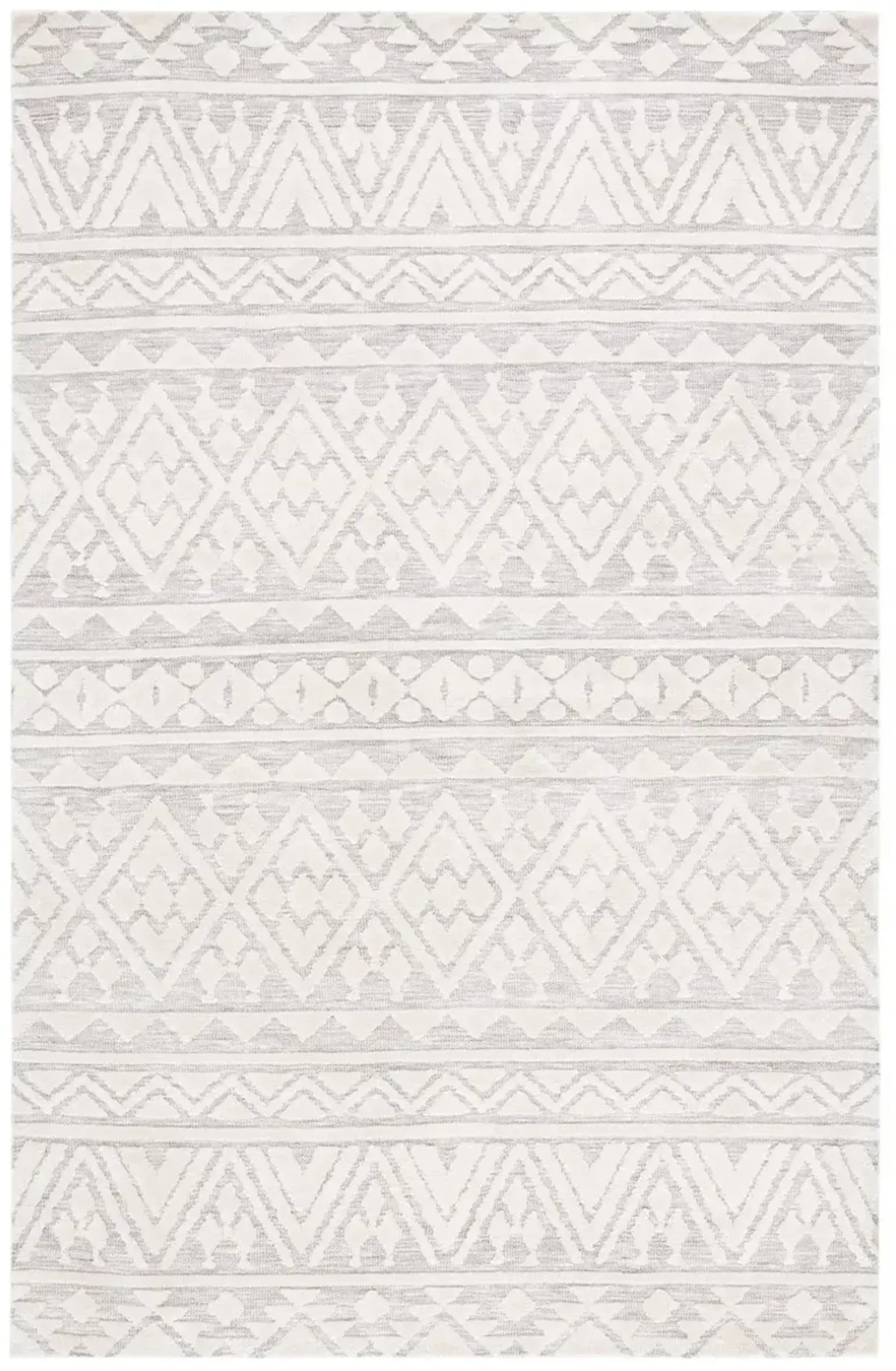 AUDREY 104 Grey 8' X 10' Large Rectangle Rug