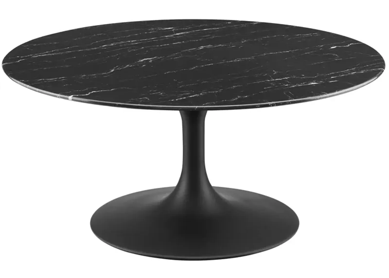 Lippa 36" Round Artificial Marble Coffee Table