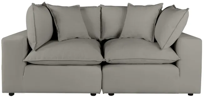 Cali Slate Modular Loveseat