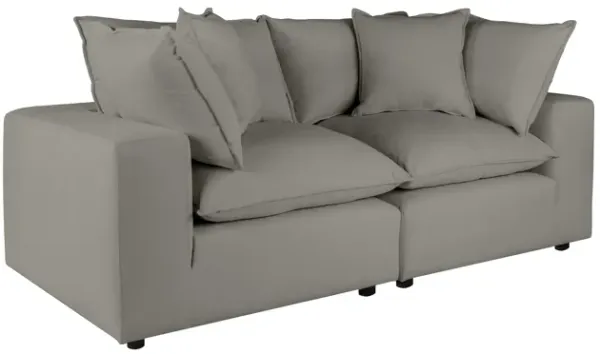 Cali Slate Modular Loveseat