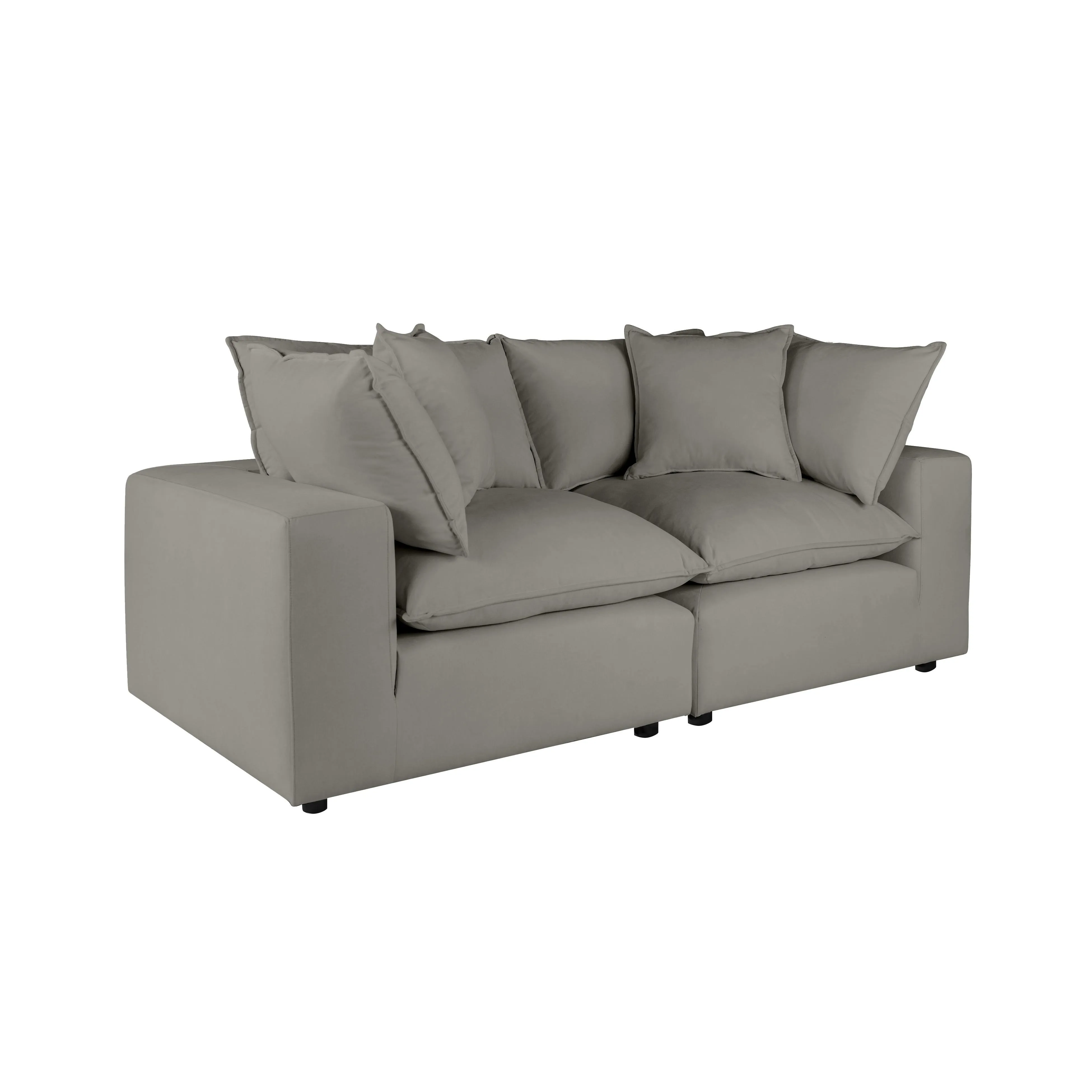 Cali Slate Modular Loveseat