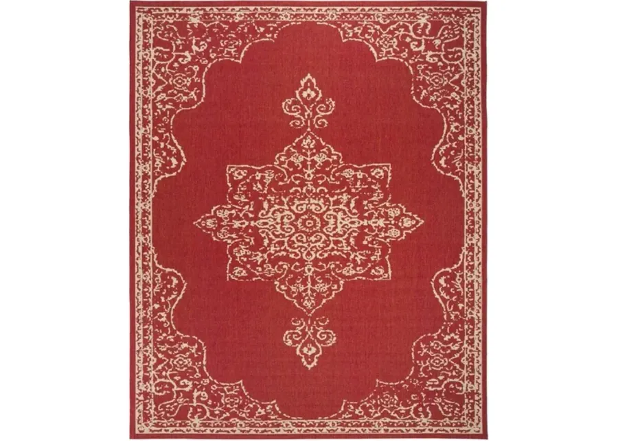 LINDEN 180 Collection LND180Q-9 Red / Creme 9' X 12'