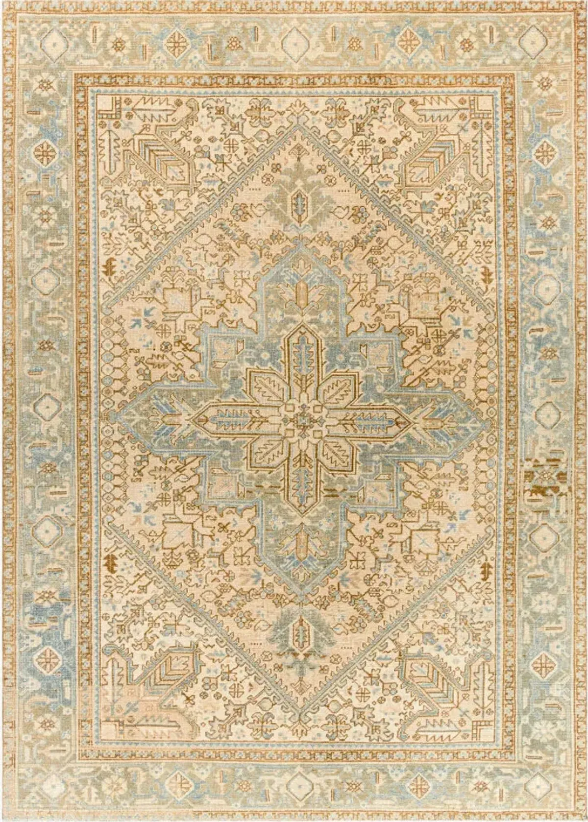 Antique One of a Kind AOOAK-1236 6'9" x 9'5" Handmade Rug