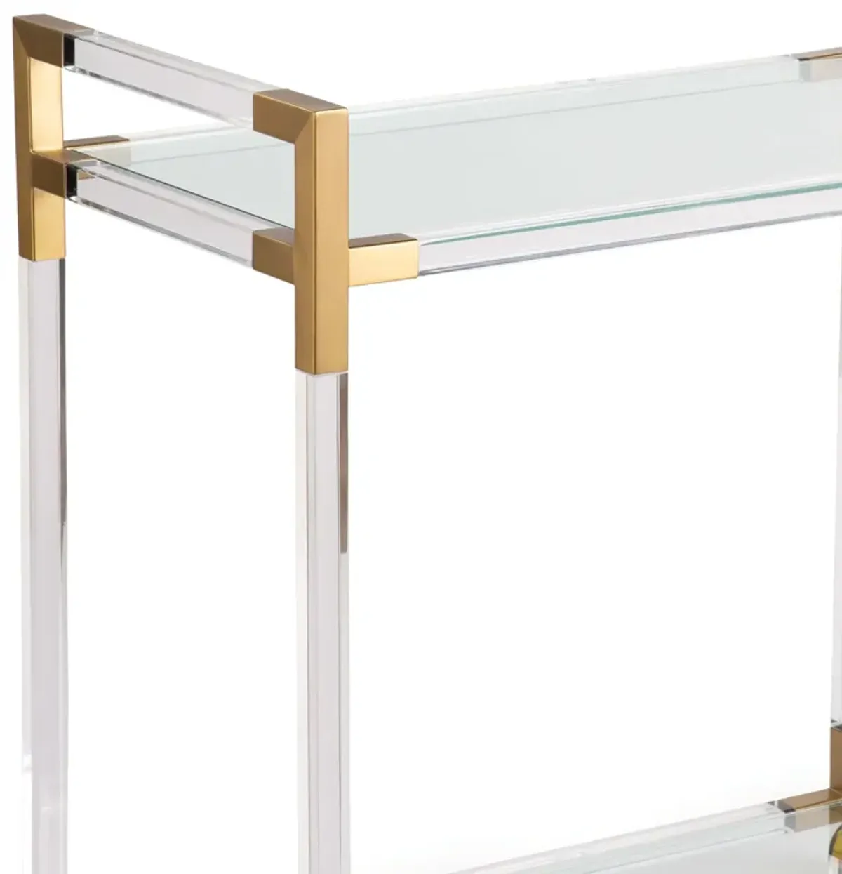 Americano Bar Cart (Natural Brass)