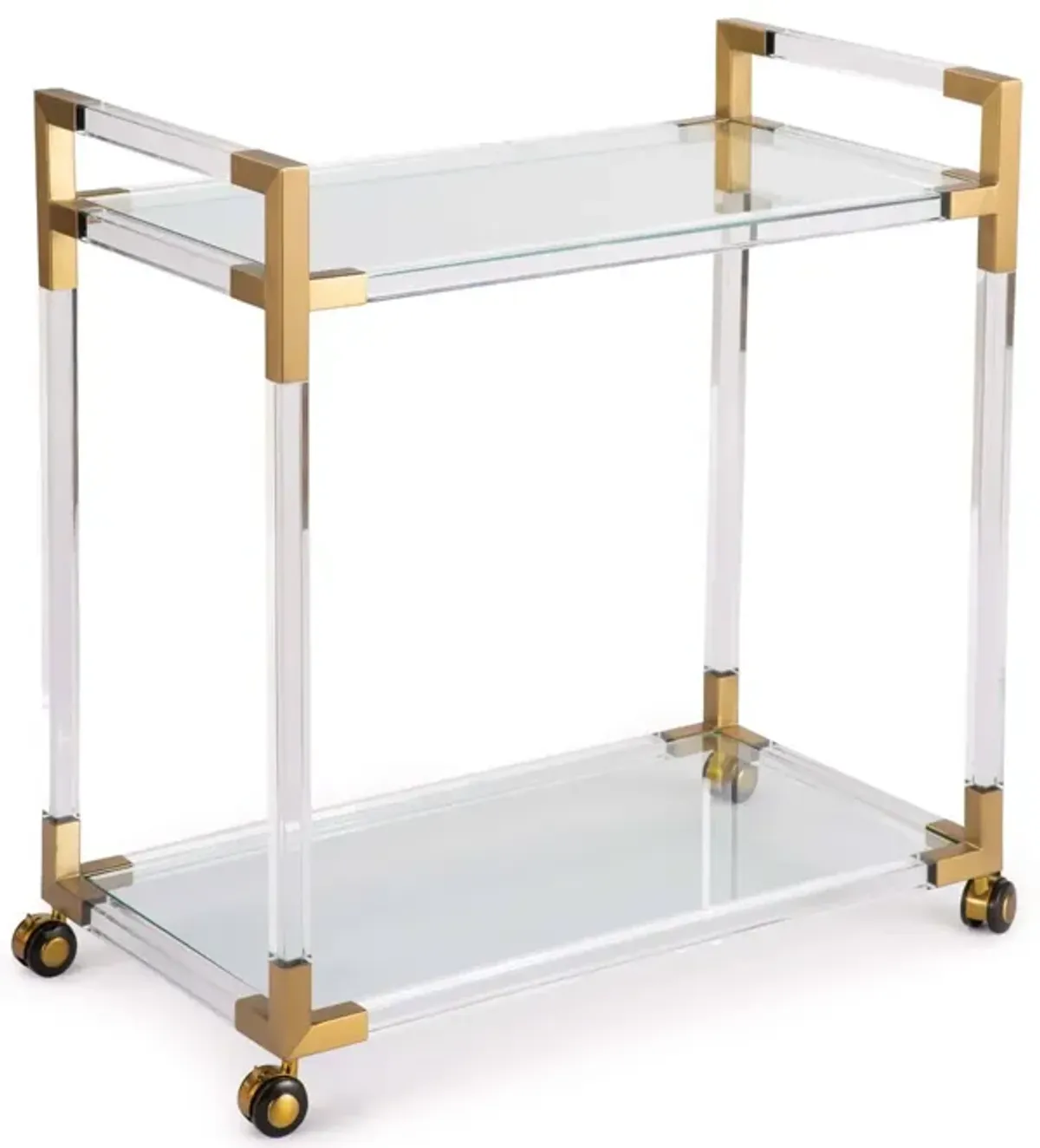 Americano Bar Cart (Natural Brass)