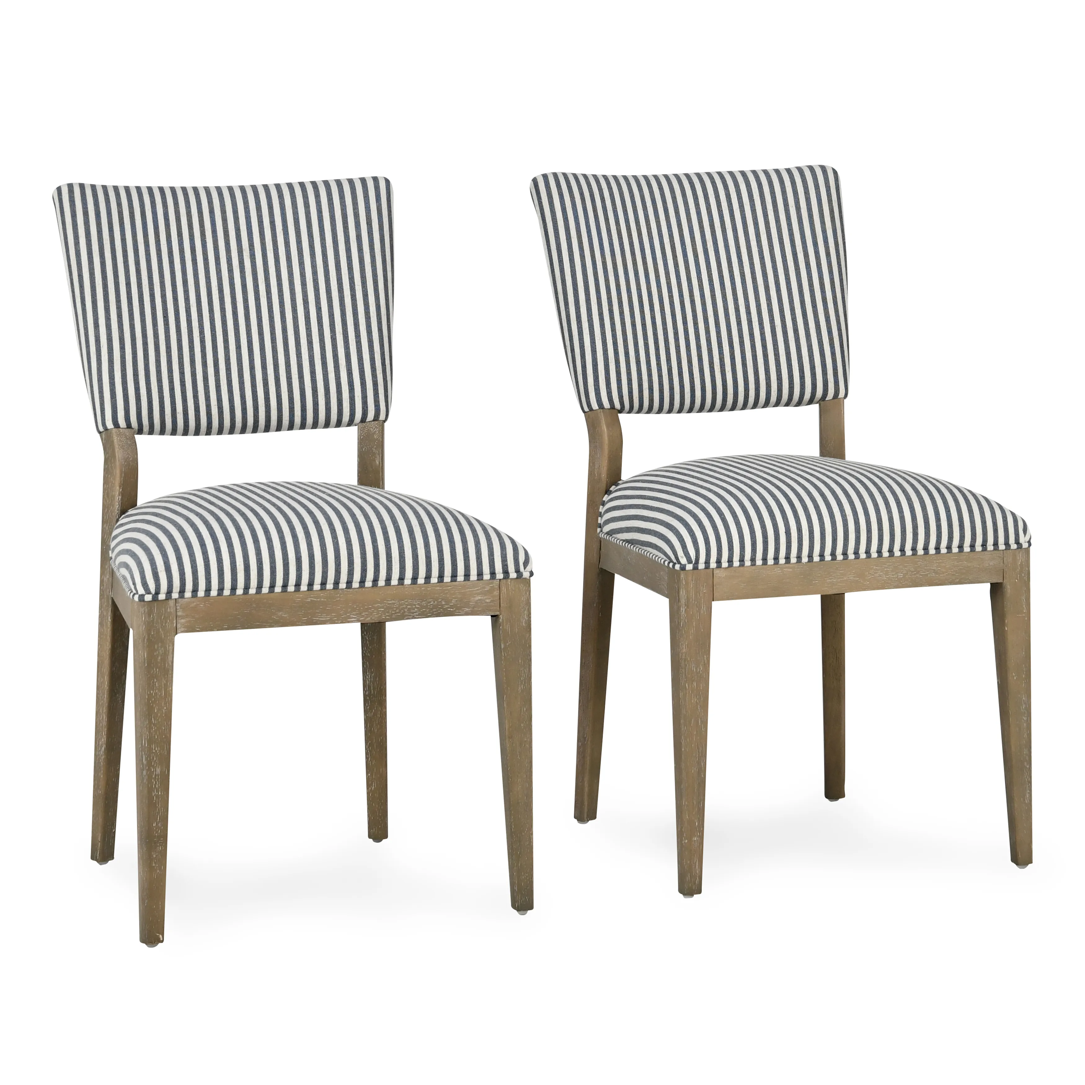 Phillip Upholstered Dining Chair Striped Set of 2