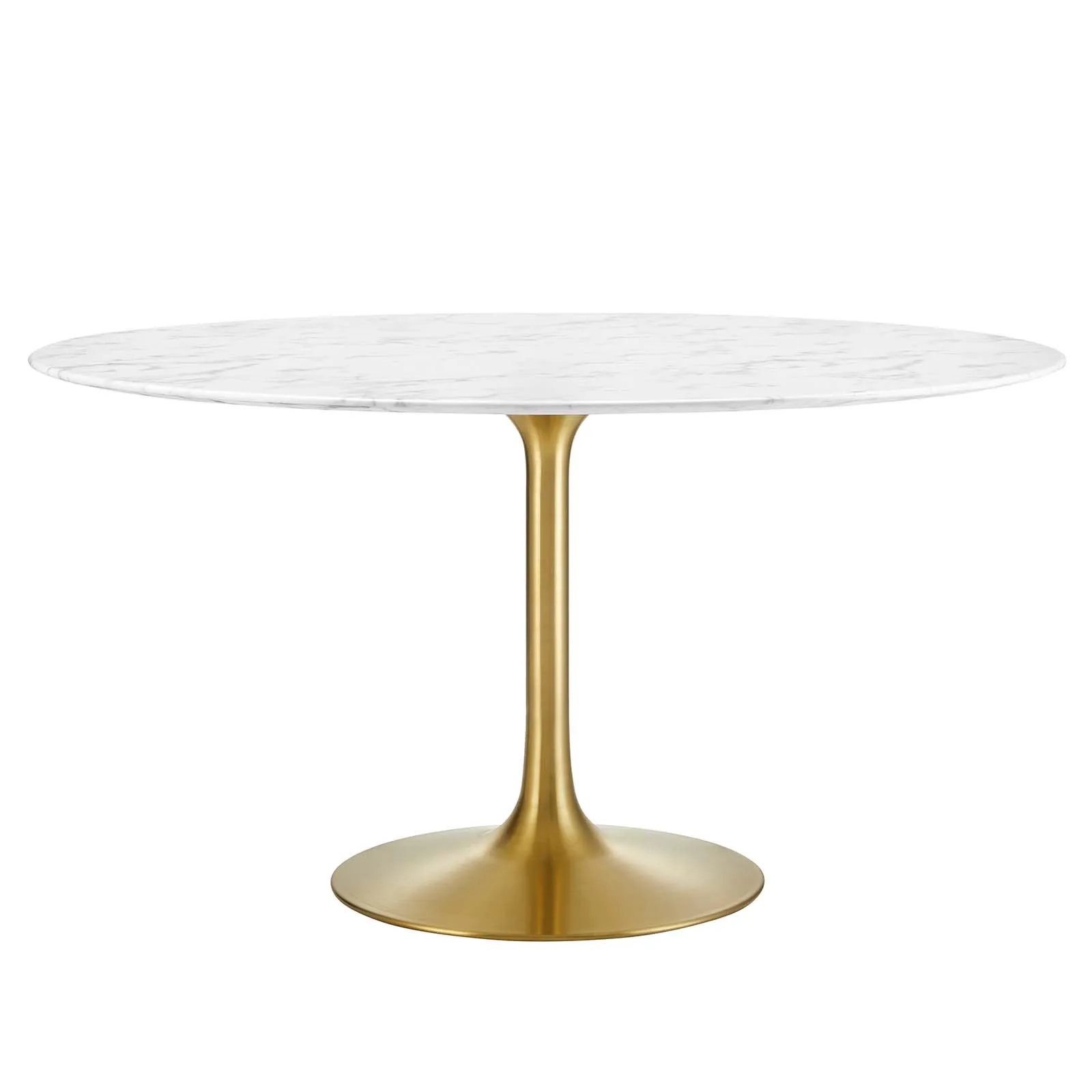 Lippa 54" Round Artificial Marble Dining Table